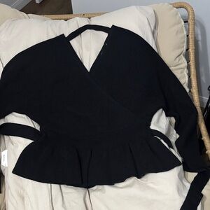 Black V-Neck Sweater